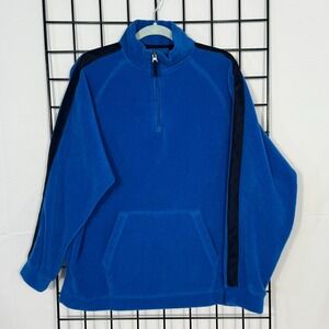 Vintage GAP 1/4 Zip Fleece Pullover Mens Medium Blue Y2K Outdoor Casual Fall 00s